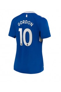 Everton Anthony Gordon #10 Voetbaltruitje Thuis tenue Dames 2022-23 Korte Mouw